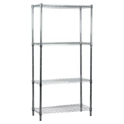 Quattro 4 Tier 760mm Wide Metal Kitchen Racking Shelving