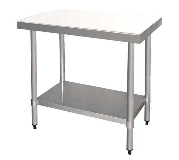 Quattro Stainless Steel 900mm Centre Prep Table With PE Chopping Board 3 Quattro Stainless Steel 900mm Centre Prep Table With PE Chopping Board