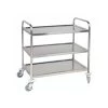 Quattro 3 Tier Stainless Steel Clearing Trolley - Square Tubing -Buffalo Store wtc002 web